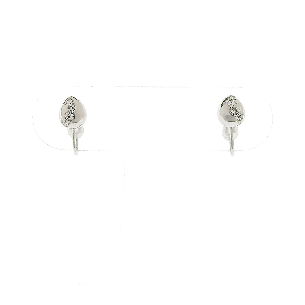 【9/8再入荷】クリスタルガラス ノンホールピアス