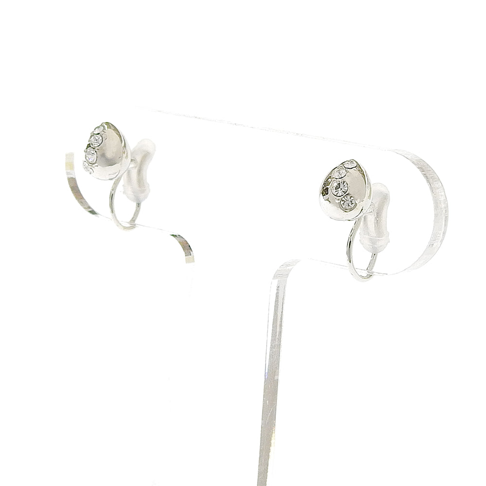 【9/8再入荷】クリスタルガラス ノンホールピアス