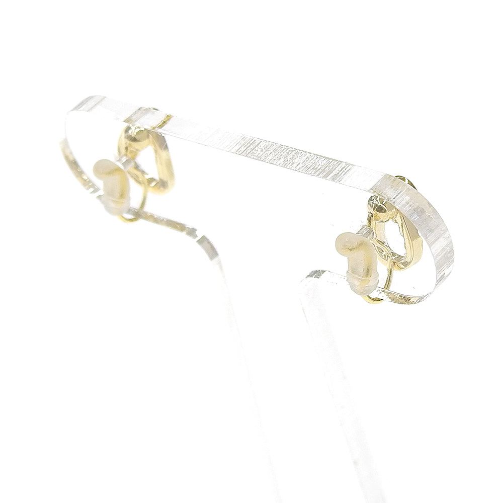 クリスタルガラス リングデザイン ノンホールピアス