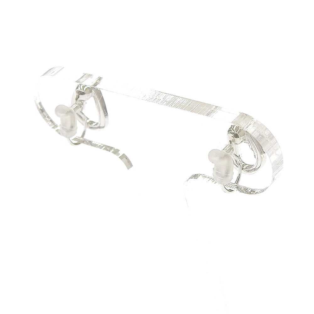 クリスタルガラス リングデザイン ノンホールピアス