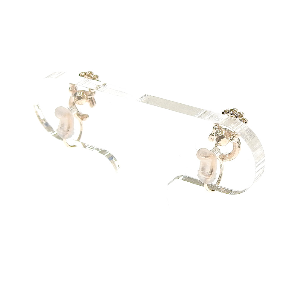 メタル×プチパール リング ノンホールピアス