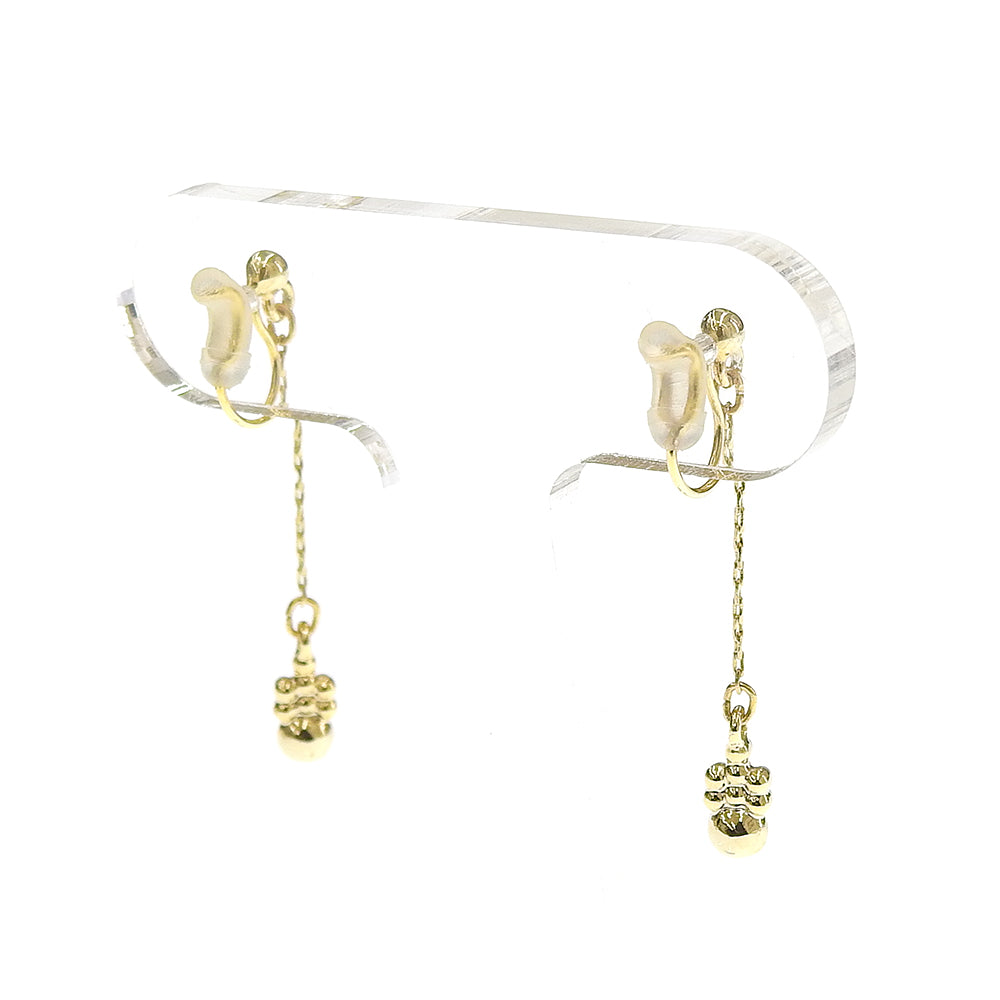 【9/8再入荷】メタル×プチパール ノンホールピアス