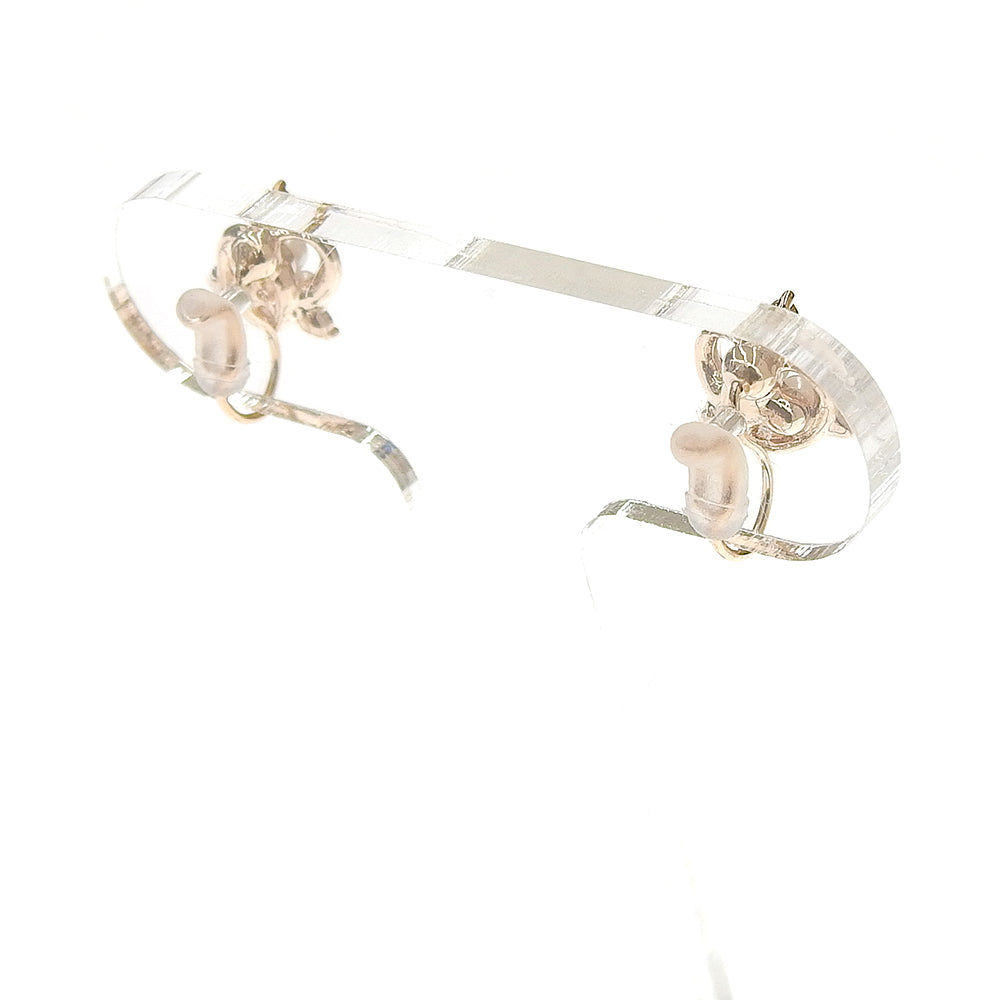 パール×メタル 3粒パール ノンホールピアス