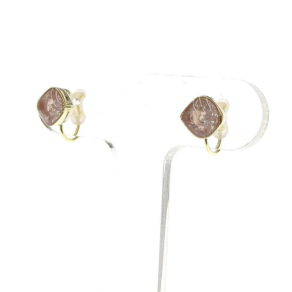 カラーキュービックジルコニア ノンホールピアス