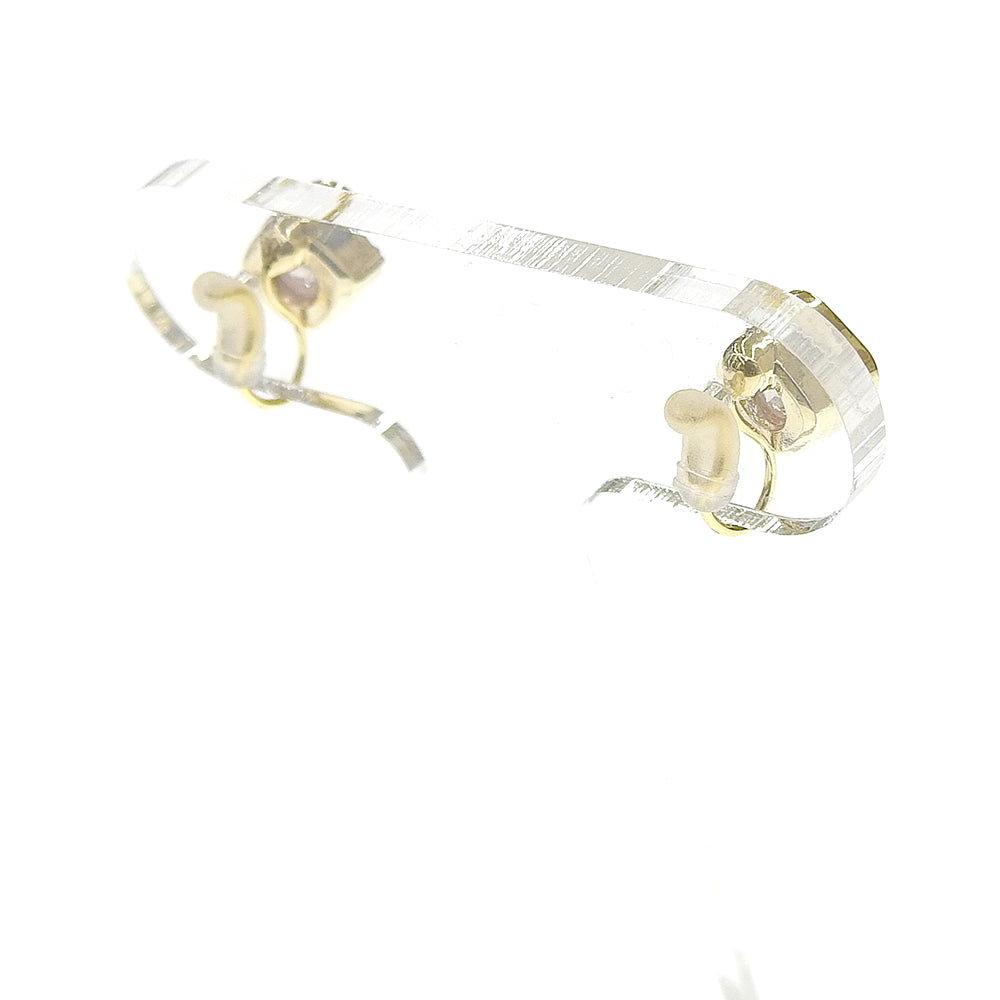 カラーキュービックジルコニア ノンホールピアス