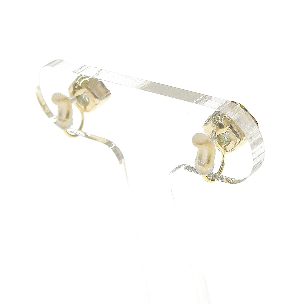 カラーキュービックジルコニア ノンホールピアス