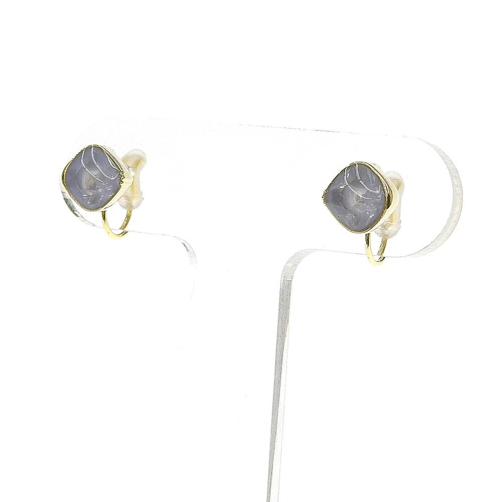 カラーキュービックジルコニア ノンホールピアス