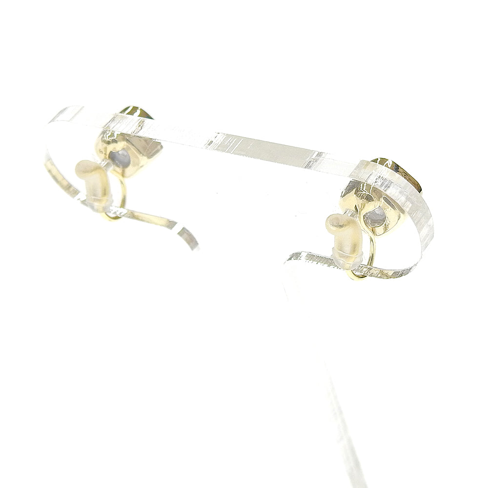 【NEW】カラーキュービックジルコニア ノンホールピアス