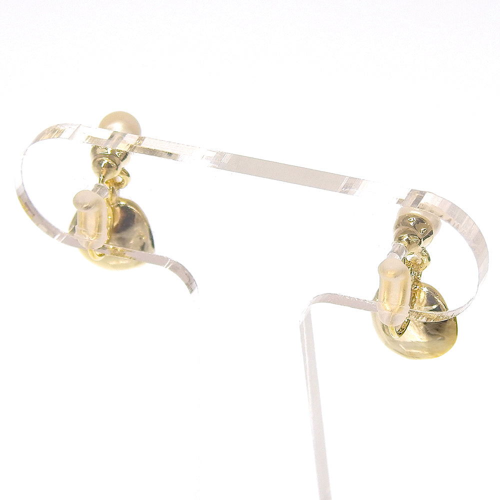 【NEW】メタルシリーズ メタル×ビジュー パール ノンホールピアス