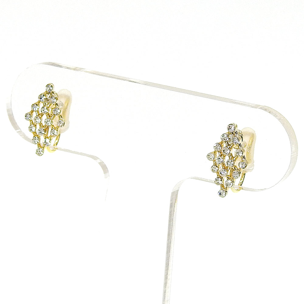 【NEW】ビジューシリーズ ダイヤ ノンホールピアス