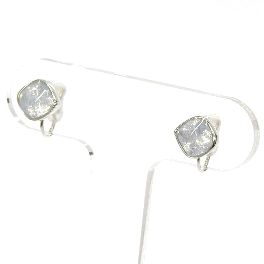 【NEW】カラーキュービックジルコニア ノンホールピアス