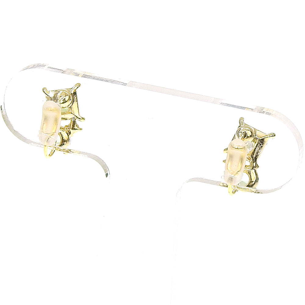 【NEW】カラーガラス クラスター ノンホールピアス
