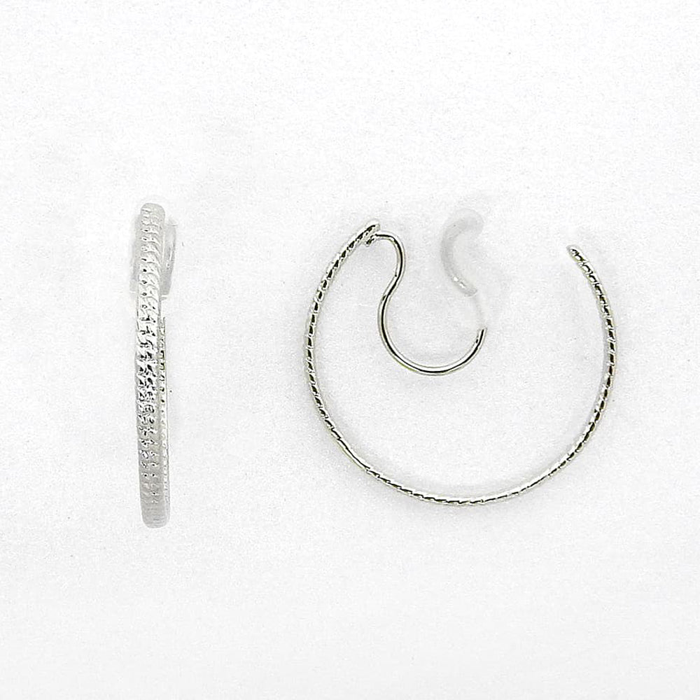 【NEW】メタルフープ ノンホールピアス