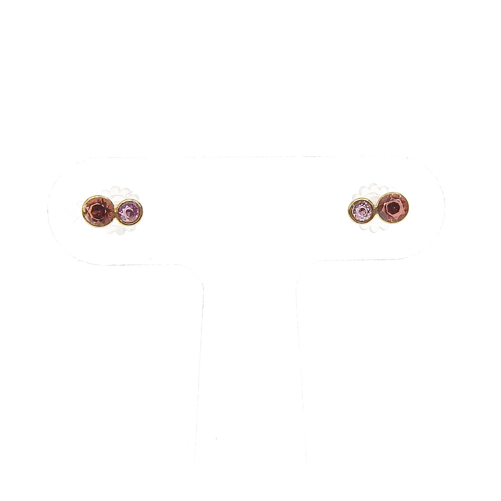 Natural stone 天然石×天然石 ブラスピアス