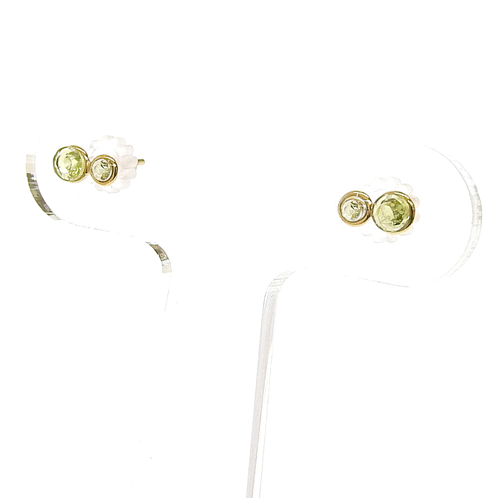Natural stone 天然石×天然石 ブラスピアス