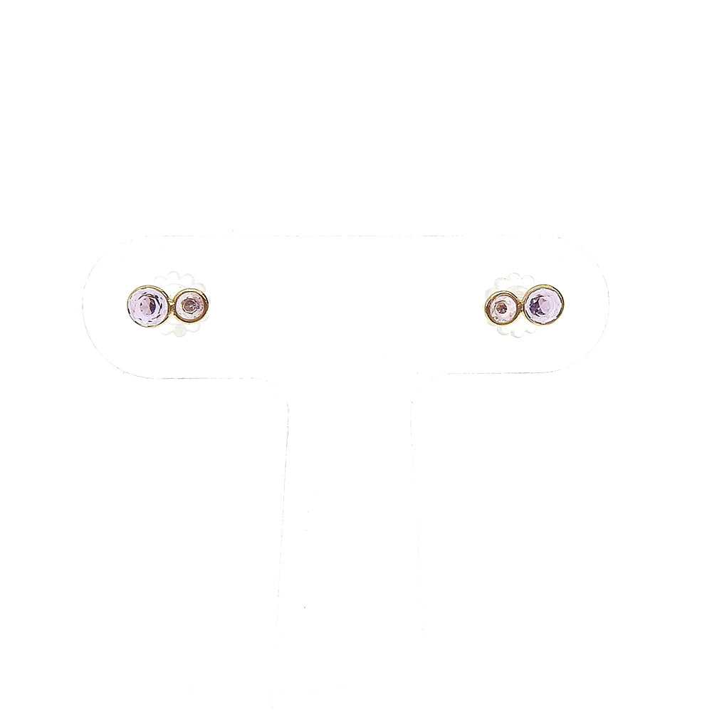 Natural stone 天然石×天然石 ブラスピアス