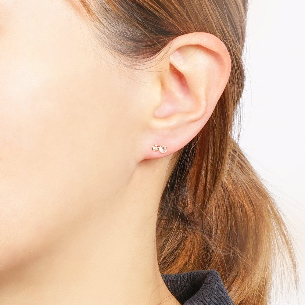 Natural stone 天然石×天然石 ブラスピアス
