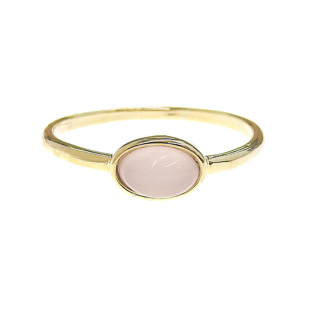 Natural stone オーバル ブラスリング 11号