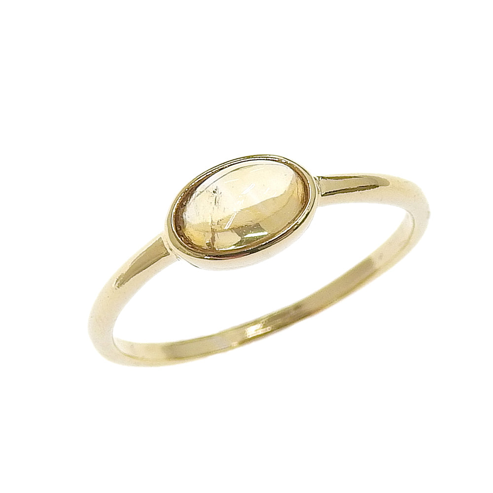 Natural stone オーバル ブラスリング 11号