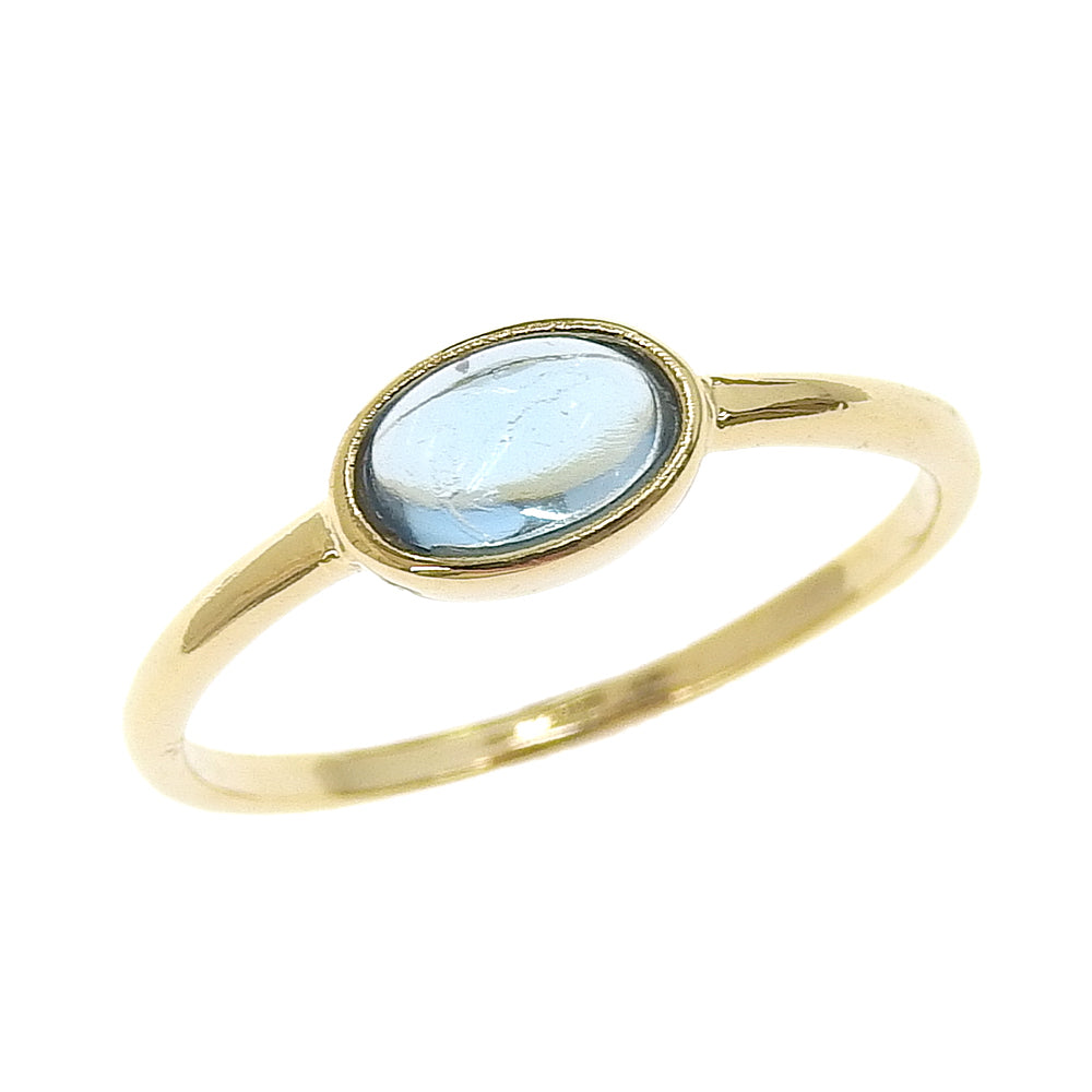 Natural stone オーバル ブラスリング 11号