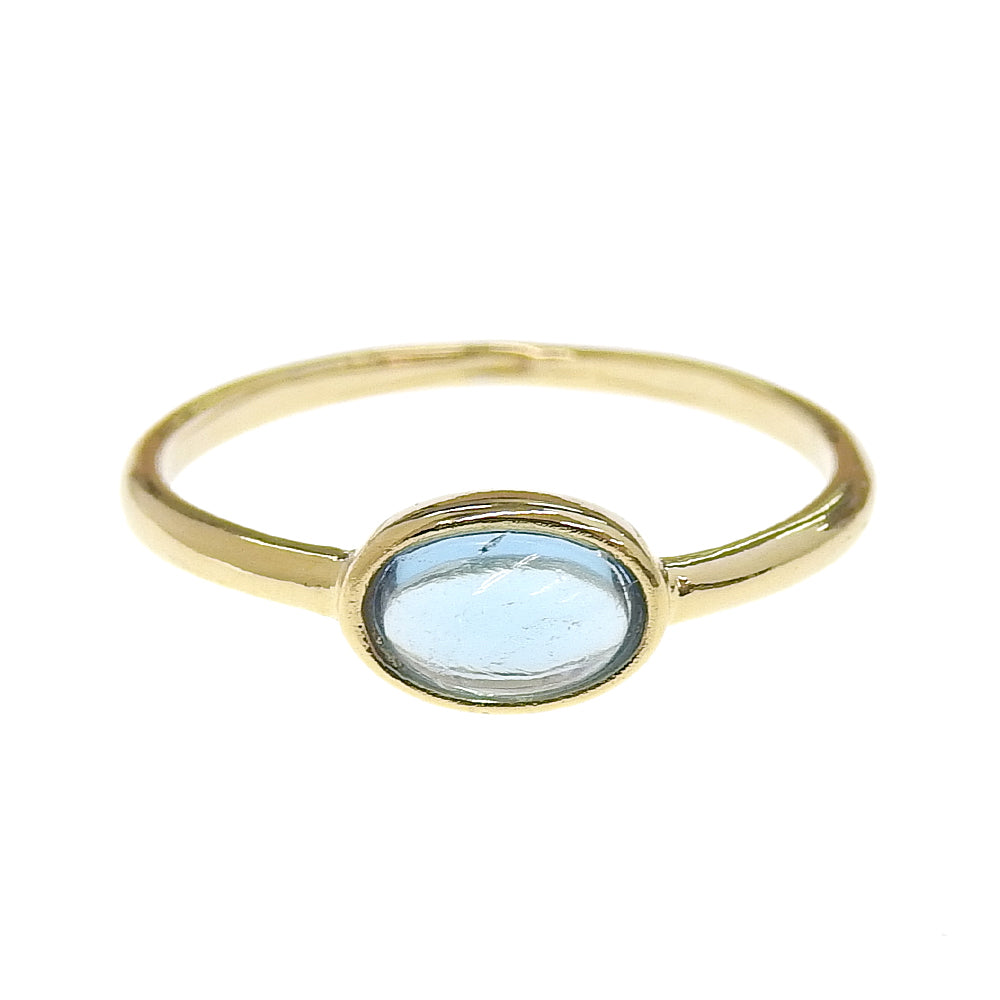 Natural stone オーバル ブラスリング 11号