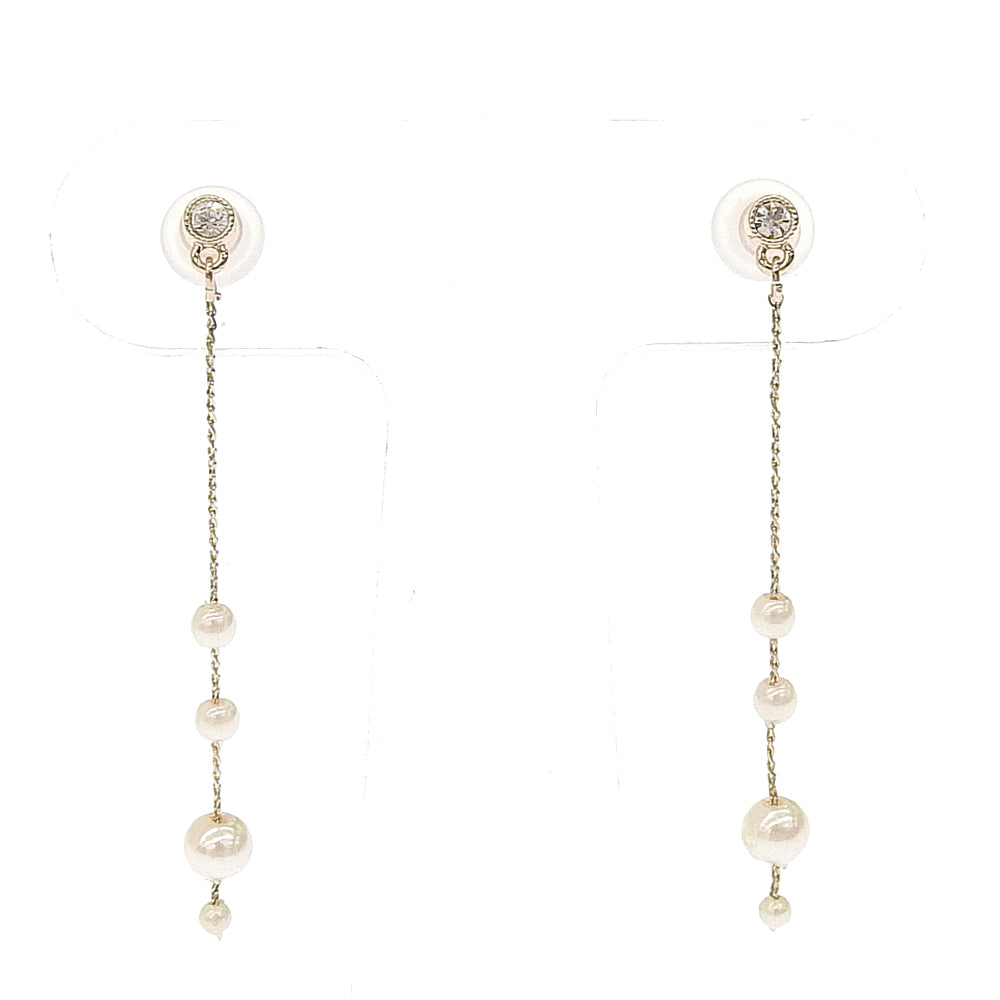 パールストーン セラミックポストピアス