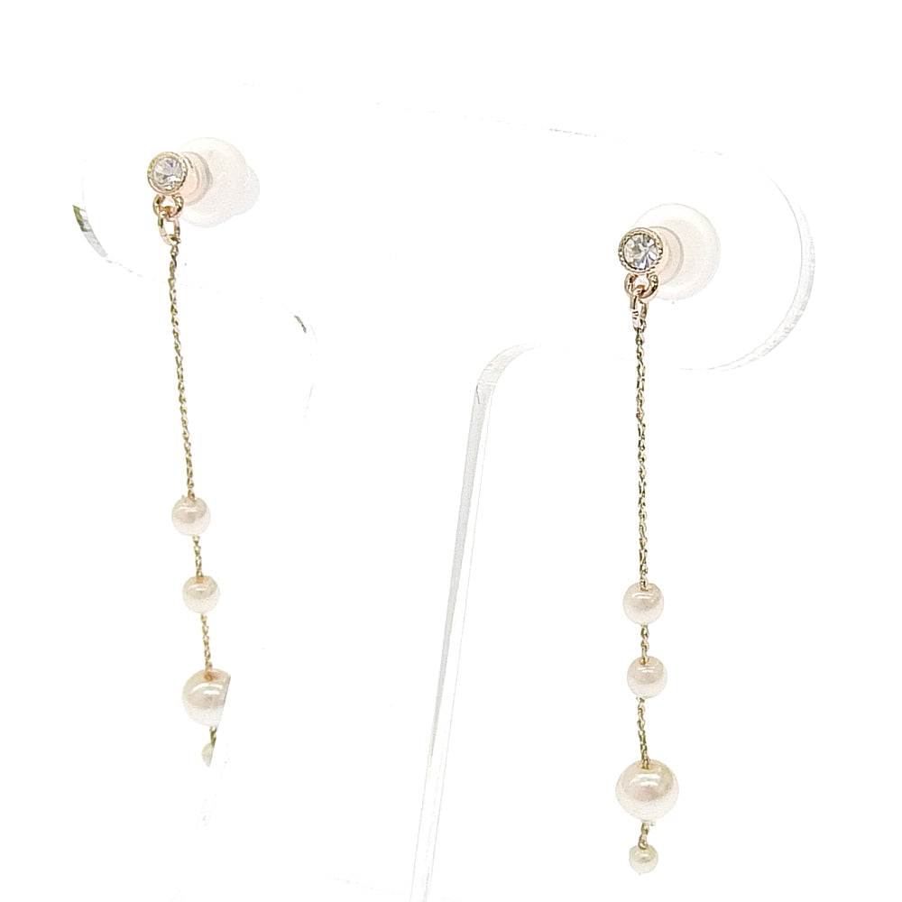 パールストーン セラミックポストピアス