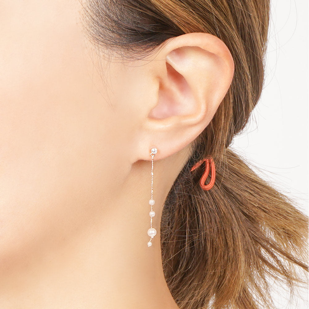 パールストーン セラミックポストピアス