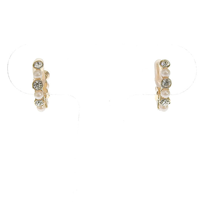 【itam人気商品】パールフープ ノンホールピアス
