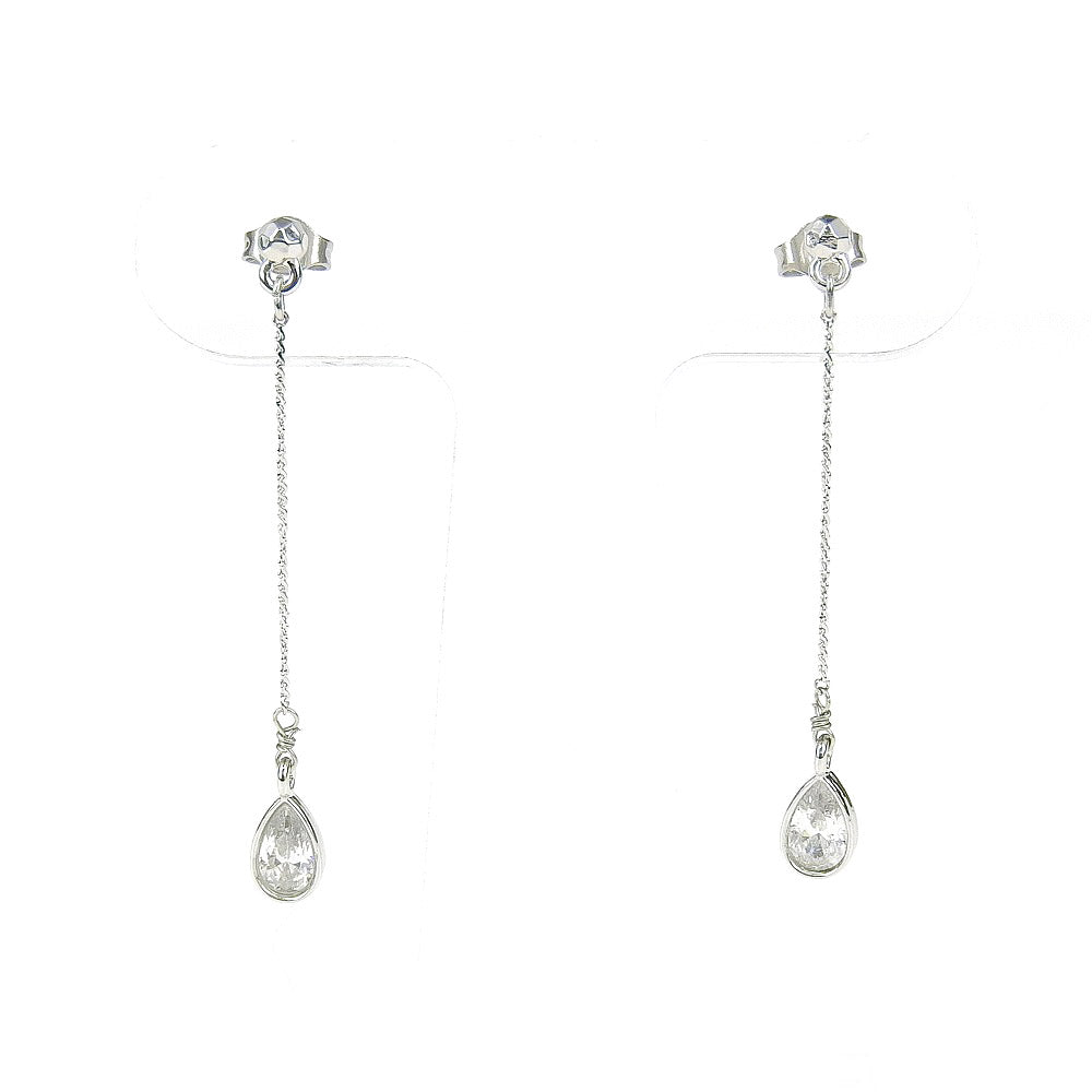 【SALE】ティアドロップピアス シルバー P-459RH