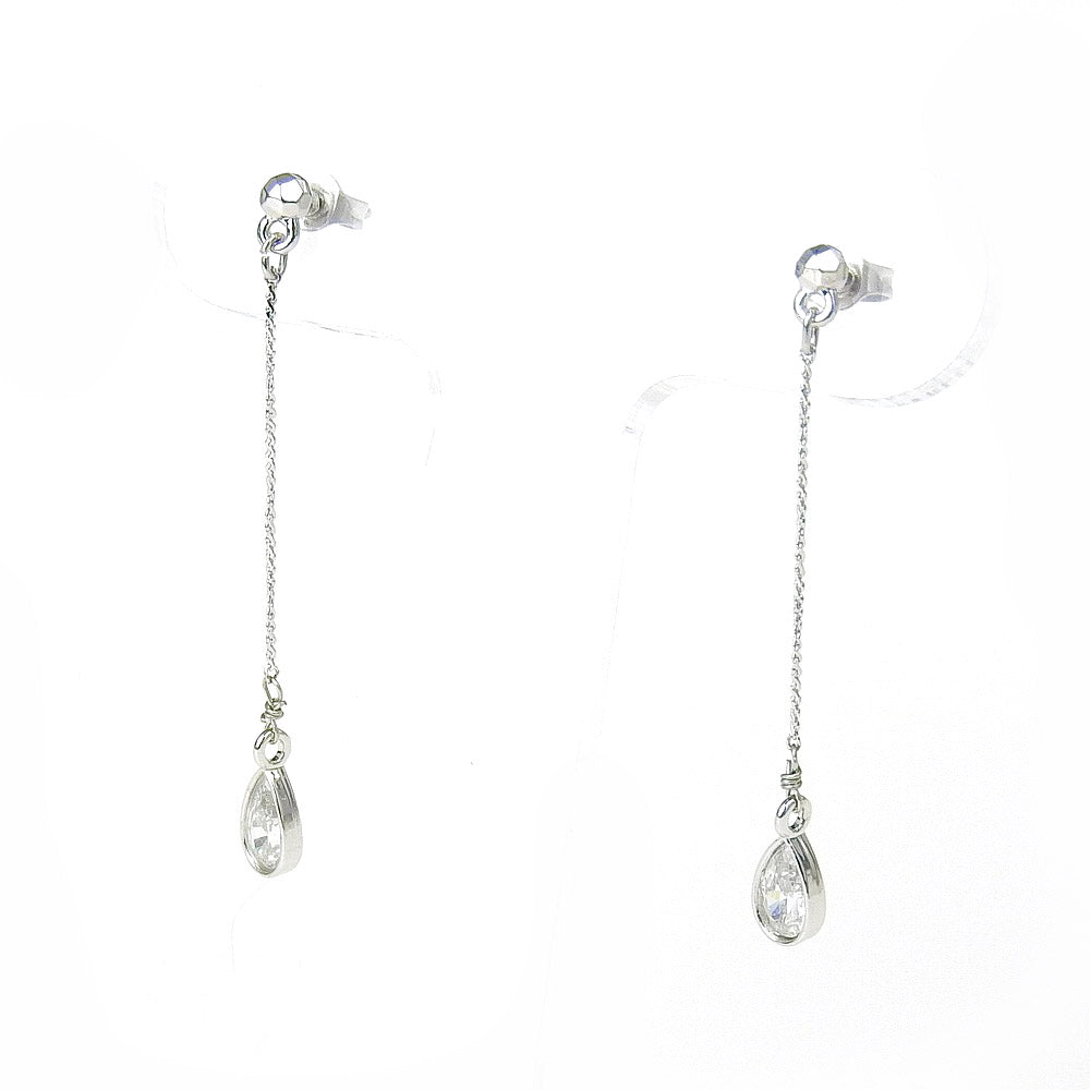 【SALE】ティアドロップピアス シルバー P-459RH