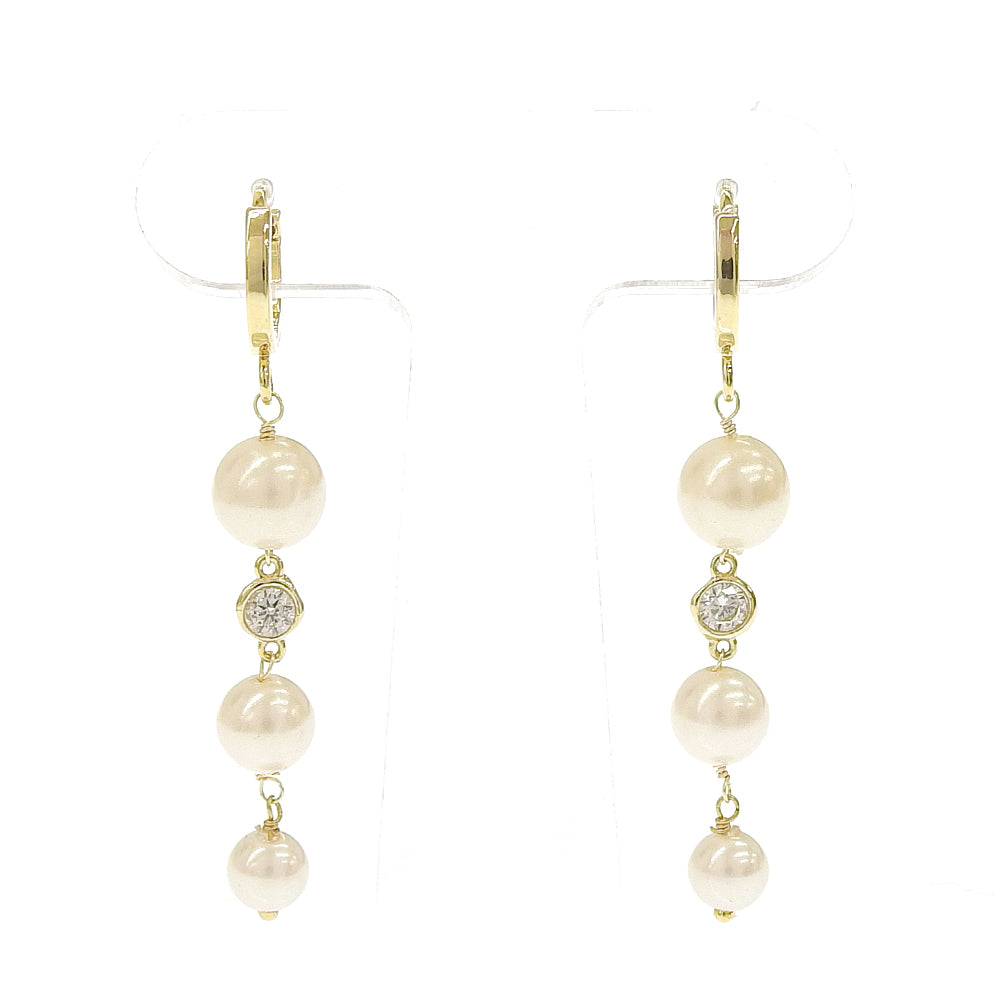 パール フープピアス