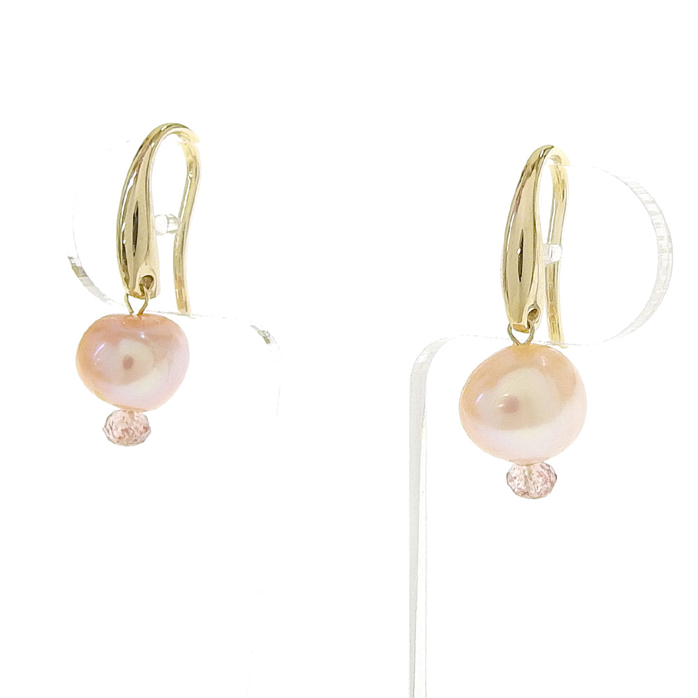 Natural stone 淡水パール ピアス