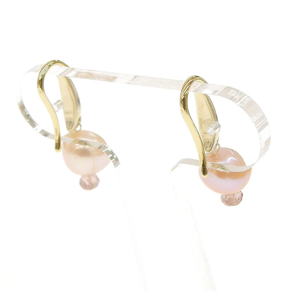 Natural stone 淡水パール ピアス
