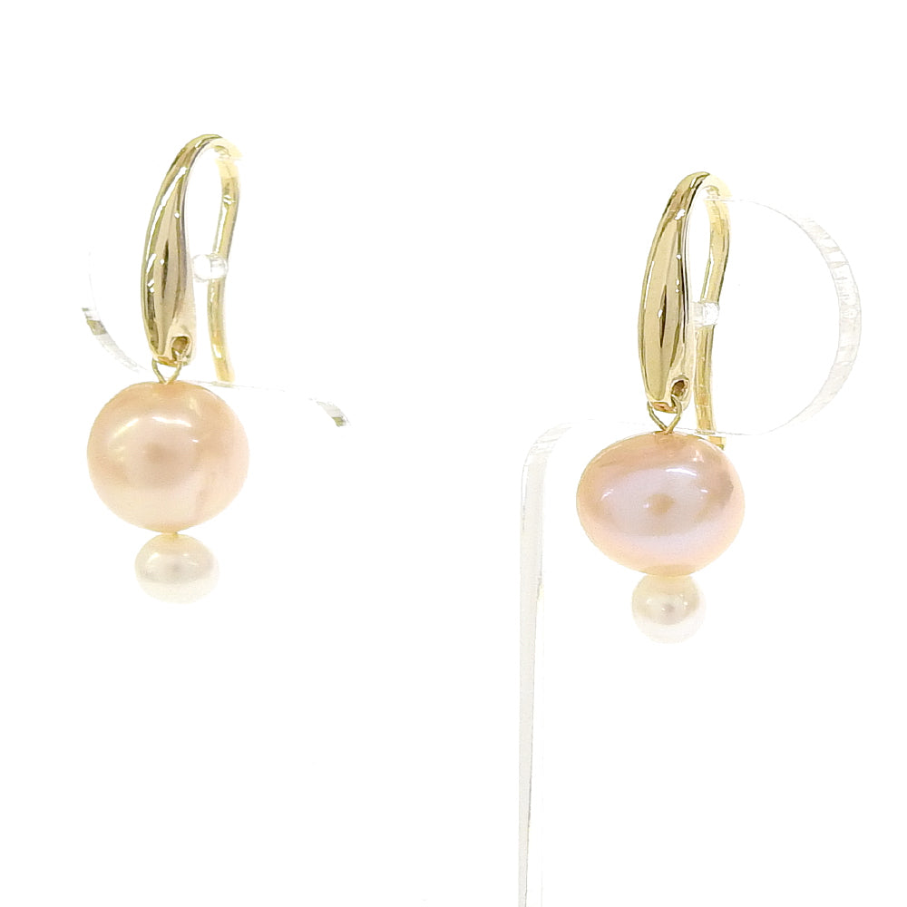 Natural stone 淡水パール ピアス