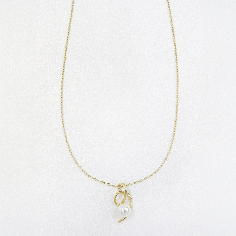 【NEW】ステンレス 合成シェルパール ネックレス