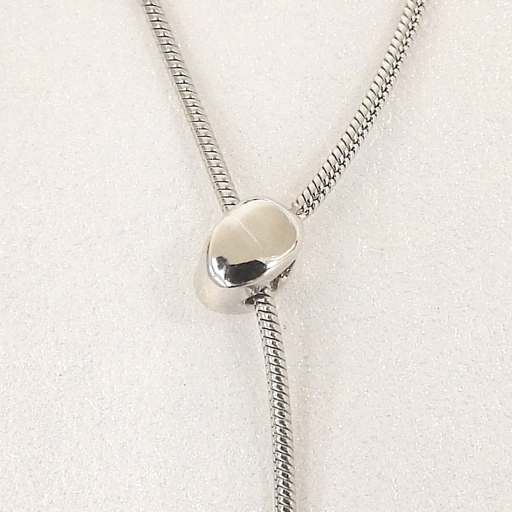 【NEW】【 金属アレルギー対応 】ステンレス キュービックジルコニア Y字ネックレス