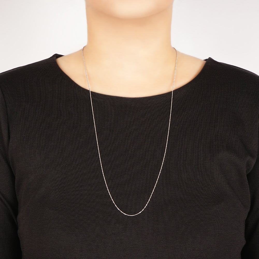 【NEW】ステンレス 1連 ロングネックレス