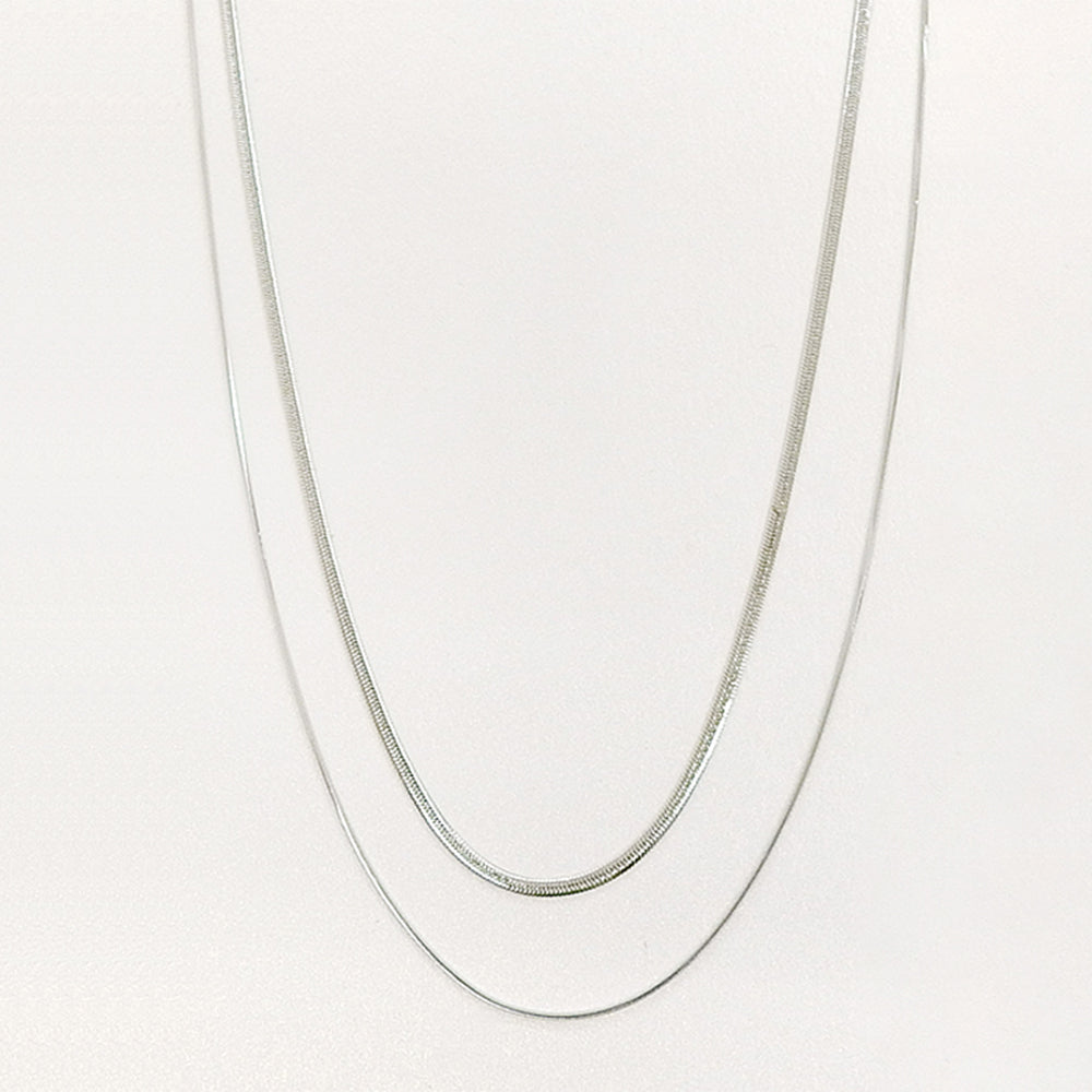 【NEW】ステンレス 2連 ロングネックレス