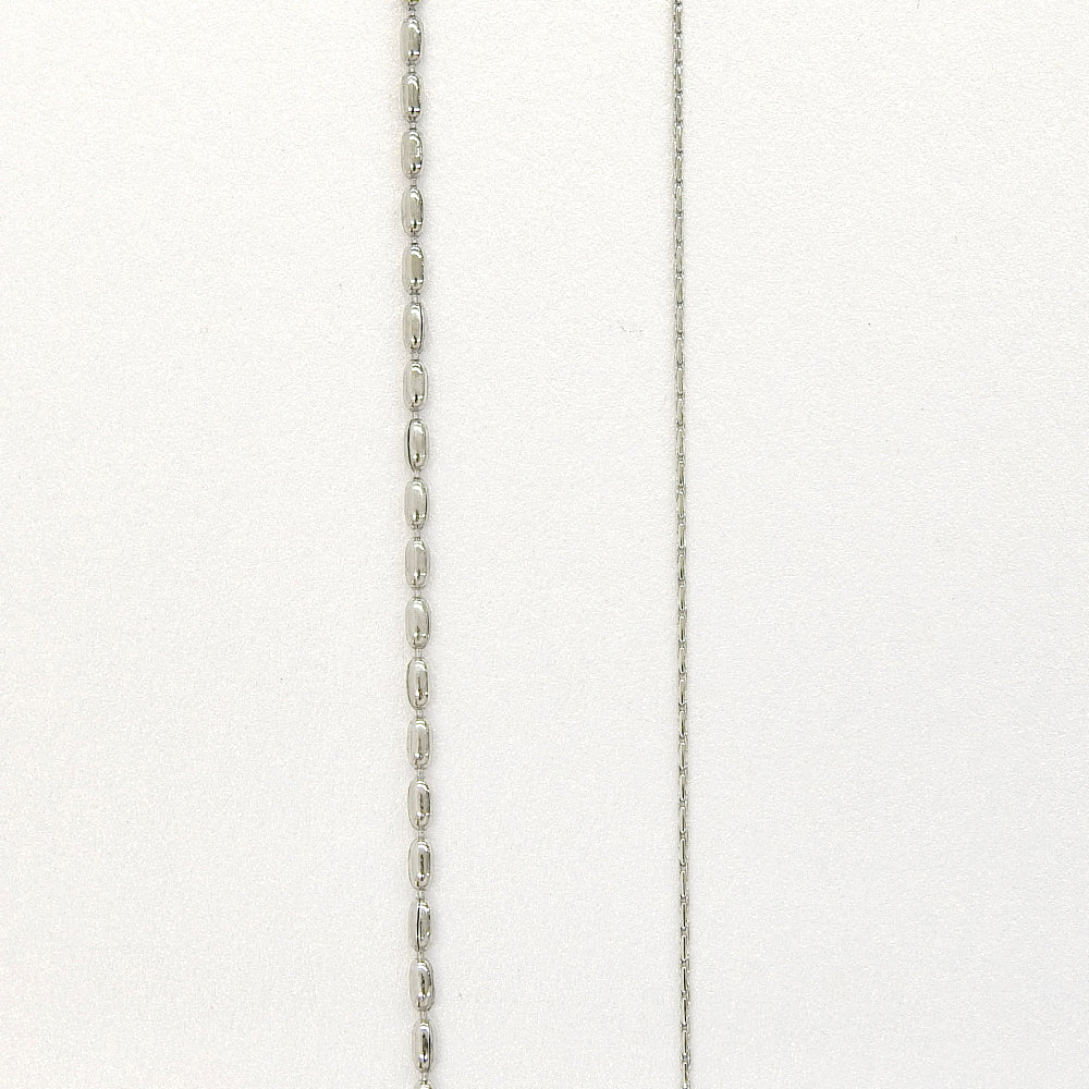 【NEW】ステンレス 2連ボールチェーン ロングネックレス