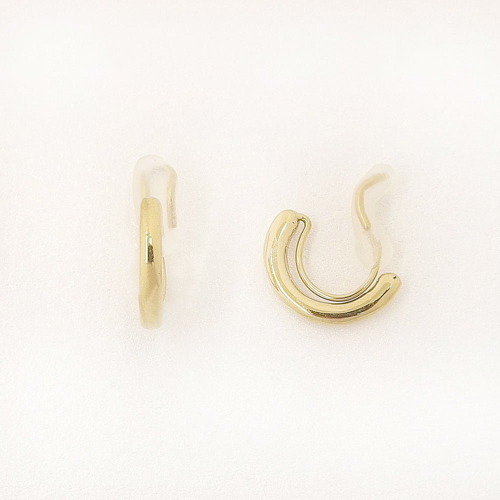 ステンレス ハーフフープ ノンホールピアス