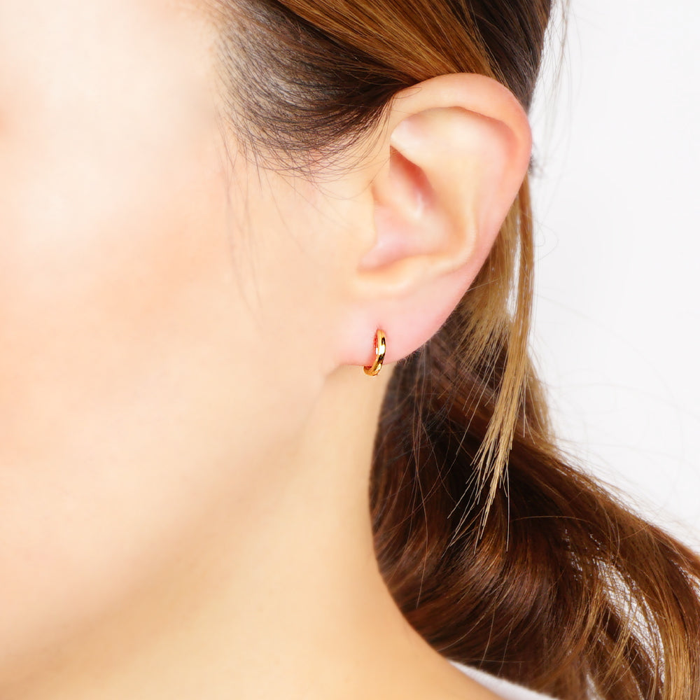 ステンレス ハーフフープ ノンホールピアス