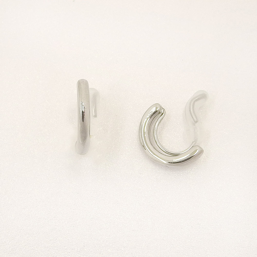 ステンレス ハーフフープ ノンホールピアス