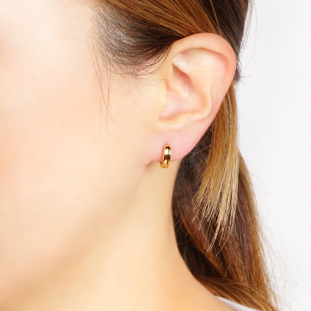 ステンレス ハーフフープ ノンホールピアス