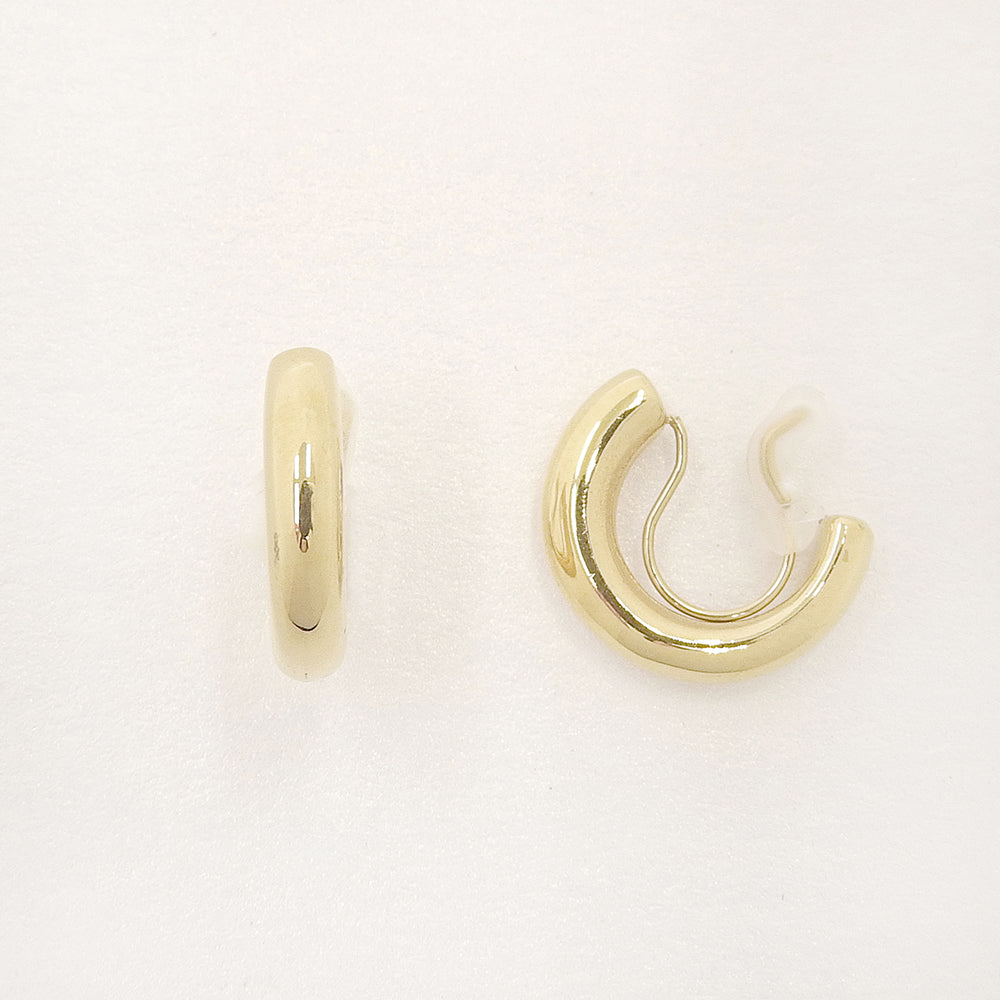 ステンレス プランプハーフフープ ノンホールピアス