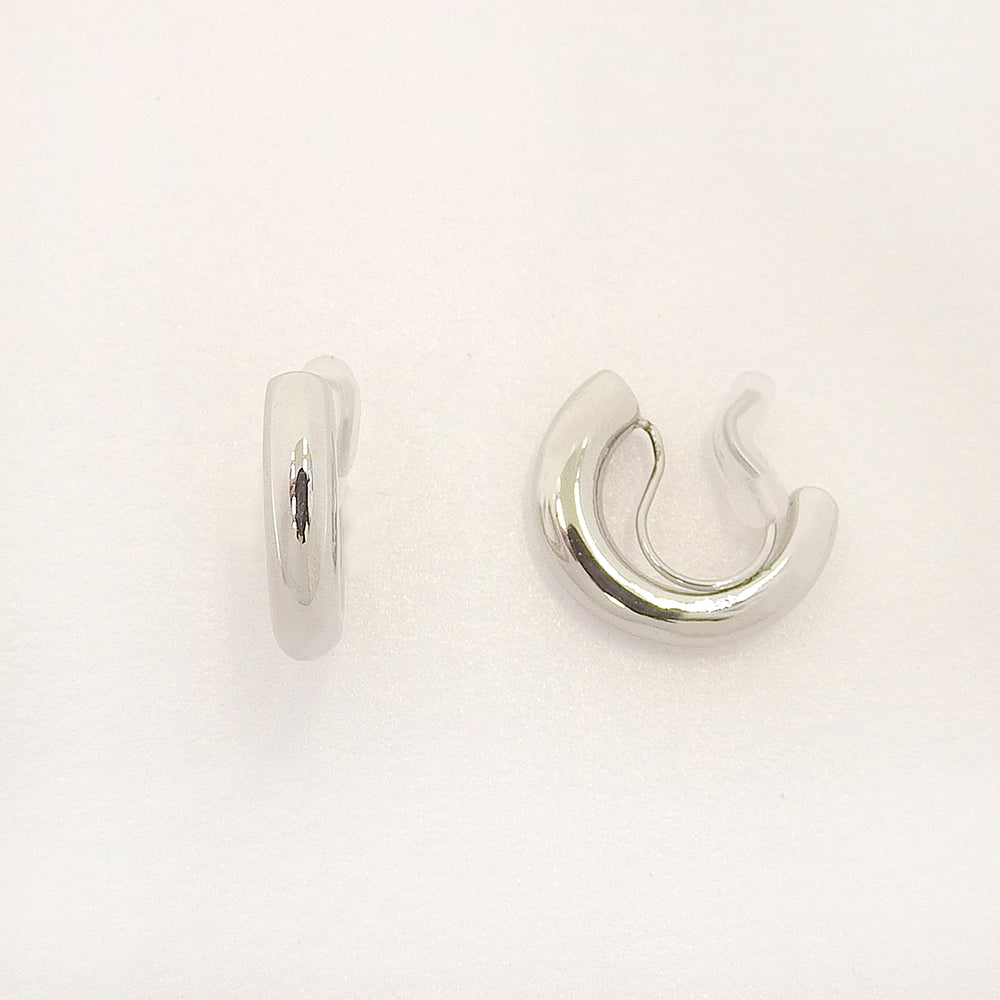 ステンレス プランプハーフフープ ノンホールピアス