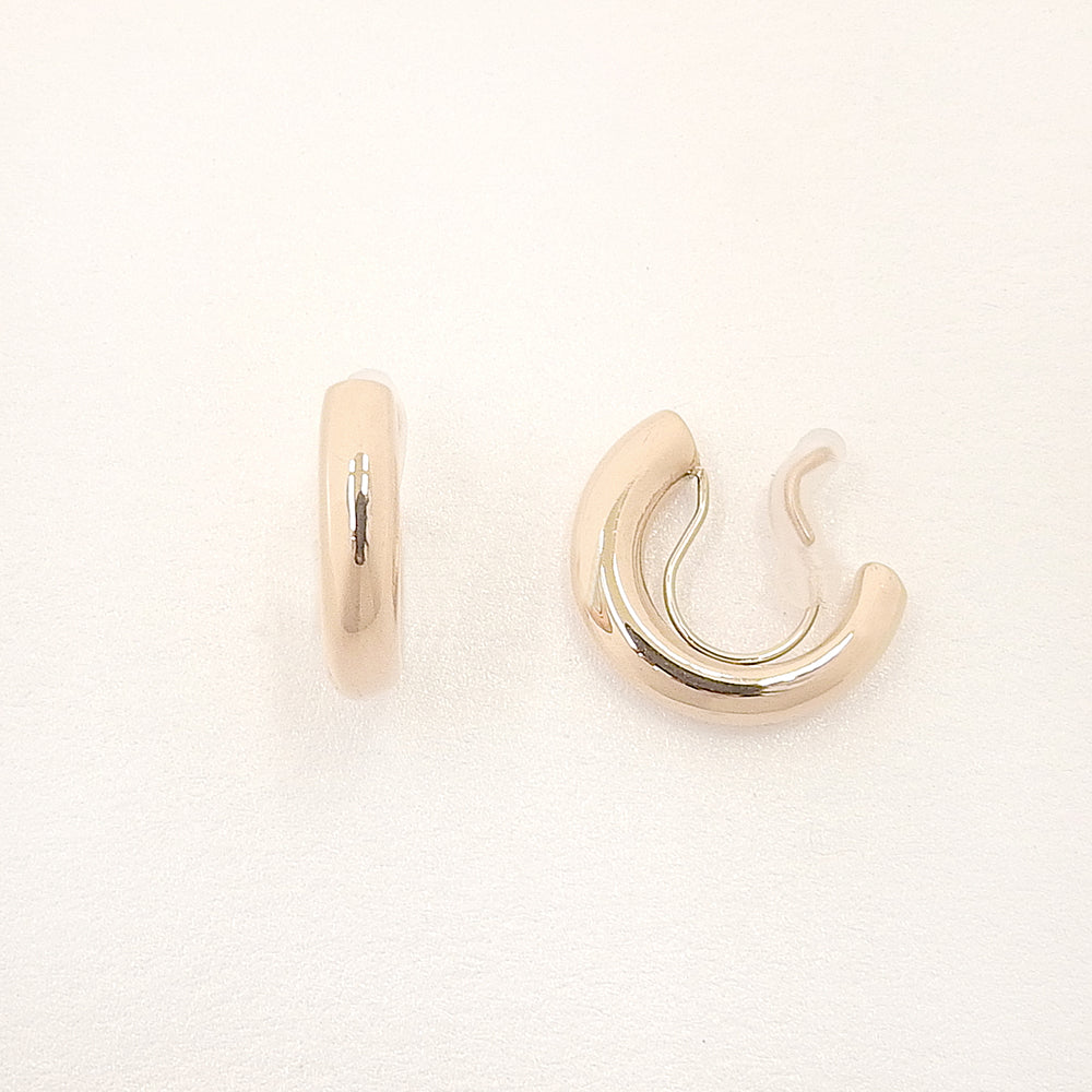 ステンレス プランプハーフフープ ノンホールピアス