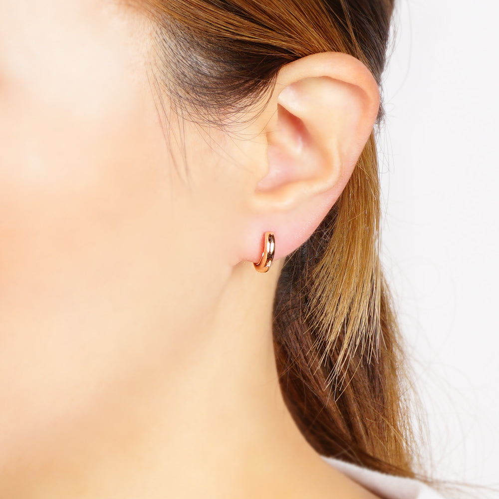 ステンレス プランプハーフフープ ノンホールピアス