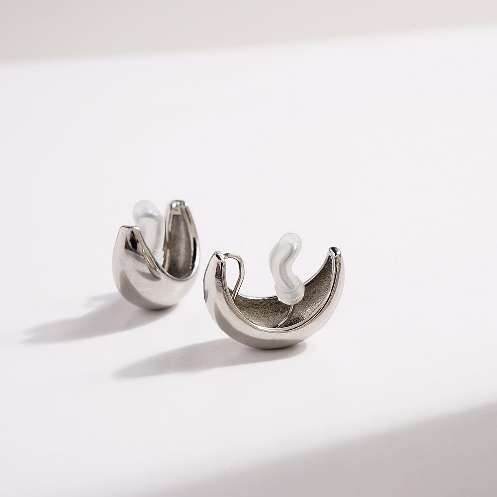 ステンレス ボリュームフープ ノンホールピアス