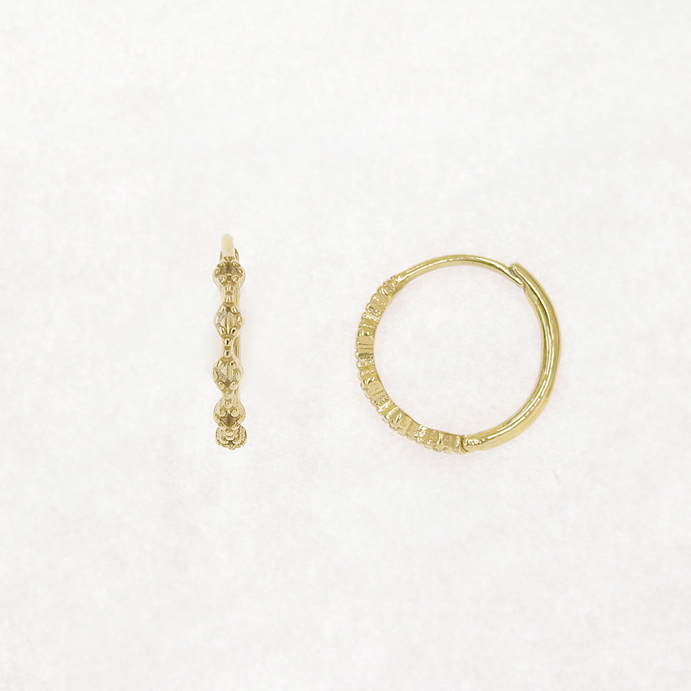 ステンレス フープピアス